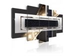 Quadro Scuro Con Striscia Beige 100x50 E 200x100 ARREDALACASA