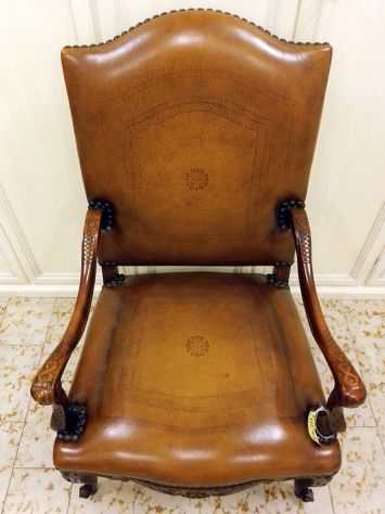 Poltrona Trono In Noce - Foto 8