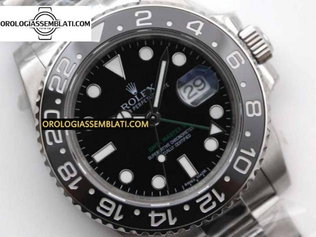Rolex Replica GMT MASTER II 116710 LN 904L SS MIGLIOR EDIZIONE SUL BRACCIALE OYSTER 3186 - Foto 3