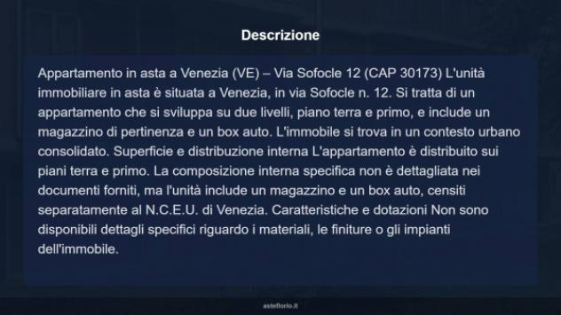 Immobile in asta di 80 m², box auto in vendita a Venezia - Foto 14