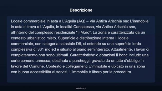 Immobile in asta di 331 m² in vendita a L'Aquila - Foto 4
