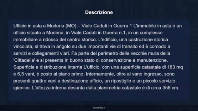 Immobile in asta di 183 m² con più di 5 locali in vendita a Modena - Foto 3