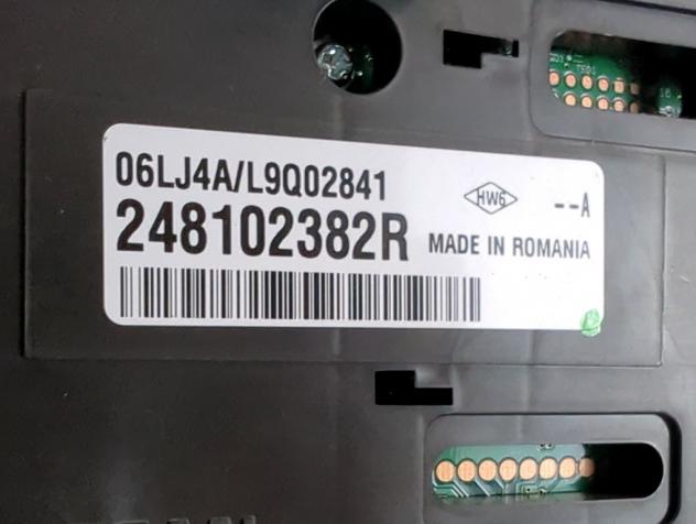248102382R QUADRO STRUMENTI CONTACHILOMETRI RENAULT CLIO 1.0 B 74KW 5M 5P (2020) RICAMBIO USATO - Foto 6