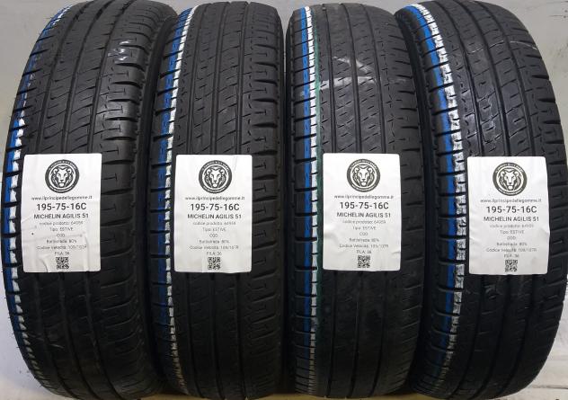 4 GOMME 195 75 16C MICHELIN A64959