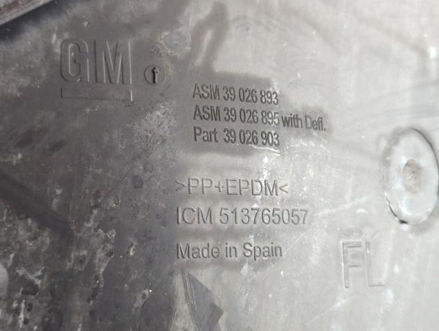 39026897 PARASALE PARASASSI ANTERIORE SINISTRO OPEL CORSA E 1.4 B 55KW 5M 5P (2018) RICAMBIO USATO - Foto 6