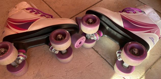 Pattini a rotelle bambina Move misura 33/34 colorazione rosa - Foto 4
