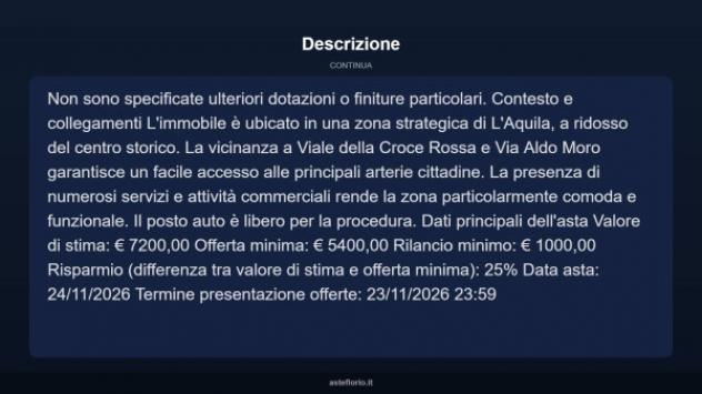Immobile in asta di 12 m² in vendita a L'Aquila - Foto 5