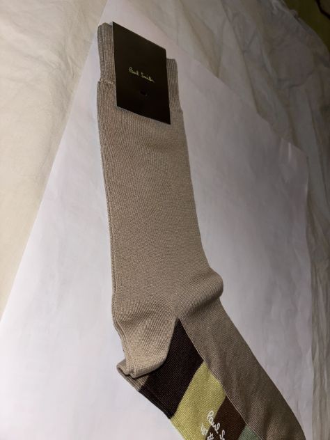 CALZE NUOVE CON CARTELLINO FIRMATE ORIGINALI”PAUL SMITH”MADE IN ITALY IN COTONE - Foto 5