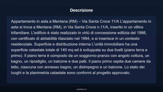 Immobile in asta di 140 m² con più di 5 locali in vendita a Mentana - Foto 4