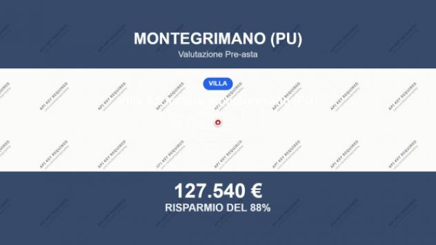 Immobile in asta di 273 m² con più di 5 locali e box auto in vendita a Monte Cerignone