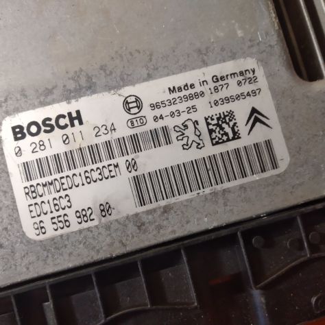 ECU CENTRALINA MOTORE PEUGEOT 307 1.6 DIESEL 9655698280 0281011234 - Foto 5