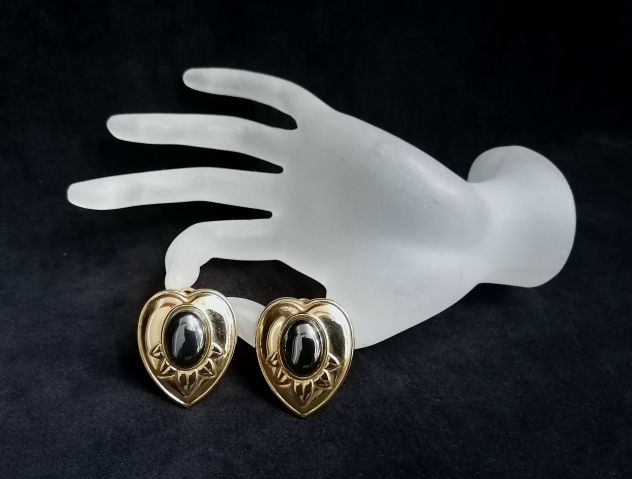BELLISSIMI ORECCHINI A PERNO IN ARGENTO DORATO E EMATITE, MODELLO ESCLUSIVO. - Foto 10