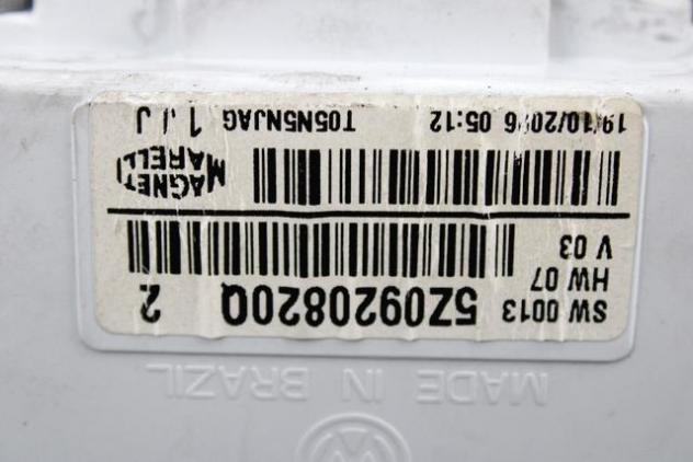 045906019BN KIT ACCENSIONE AVVIAMENTO VOLKSWAGEN FOX 1.4 D 51KW 5M 3P (2007) RICAMBIO USATO 6Q1937049D 5Z0920820Q 4B0905851Q CON CENTRALINA MOTORE, BL - Foto 4