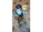Contadino con vestiti d'epoca, porcellana Capodimonte Vintage