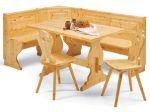 Set completo composto da N. 01 Giropanca ad angolo in legno massello L 173 x 133