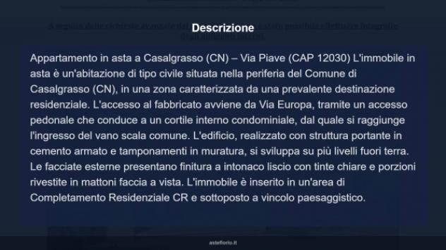 Immobile in asta di 97 m² in vendita a Casalgrasso - Foto 10