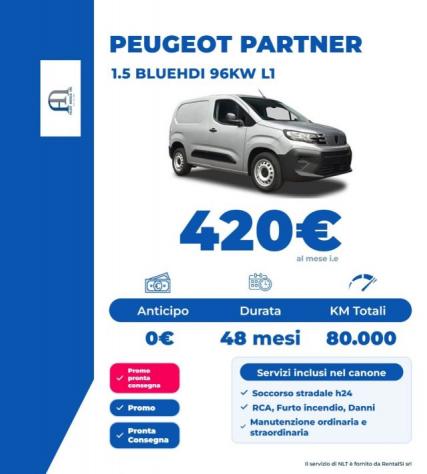 PEUGEOT Partner 1.5 Diesel 130cv LT rif. 24205160