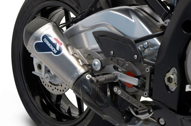 Scarico per BMW S 1000 rr Akrapovic slip on titanio carbonio Leovince Lv 10 - Foto 11
