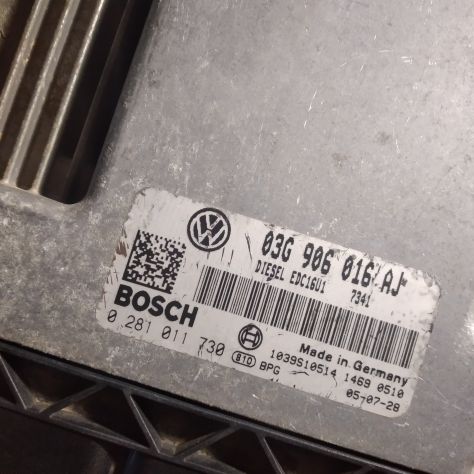 CENTRALINA MOTORE SEAT LEON 2.0 TDI BOSCH 0 281 011 730, 0281011730, 03G 906 016 - Foto 6