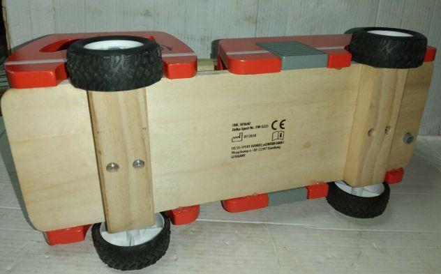 GIOCATTOLO LEGNO DI FABBRICAZIONE TEDESCA CAMIOM POMPIERI - Foto 5