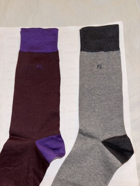 2 CALZE NUOVE DA UOMO IN COTONE FIRMATE ORIGINALI”PAUL SMITH”MADE IN ITALY - Foto 8