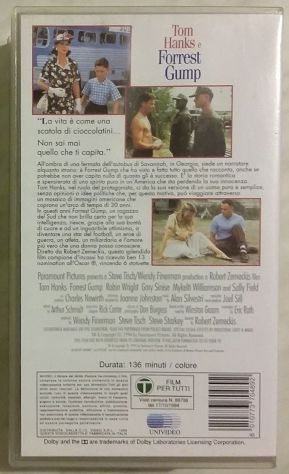 COFANETTO 2 VHS TOM HANKS È FORREST GUMP - Foto 2