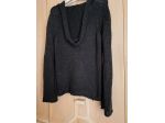CARDIGAN CON CAPPUCCIO IN COTONE COLORE NERO