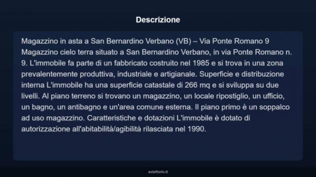 Immobile in asta di 266 m² in vendita a San Bernardino Verbano - Foto 3