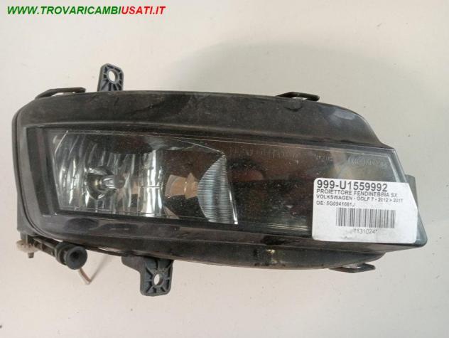 PROIETTORE FENDINEBBIA SX 999-U1559992 Parti elettriche  Fanaleria  Fendinebbia  Fendinebbia sx. VOLKSWAGEN - GOLF 7 - 2012  2017, VOLKSWAGEN - GOLF 7