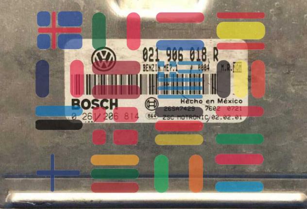 0261206814 021906018R Volkswagen Golf VR6 centralina motore Bosch - Foto 2