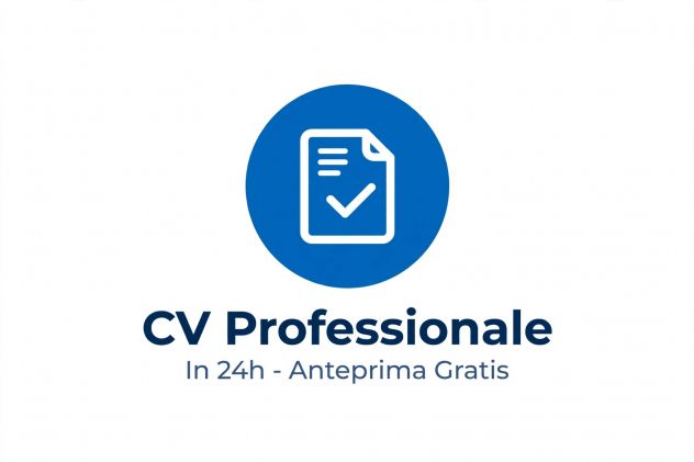 Cv professionali in 24h con anteprima