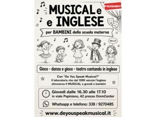 Musical in Inglese per Bambini dai 3 ai 5 anni - Milano Zona Solari / Papiniano