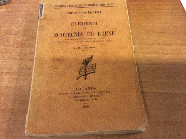 Elementi Di Zootenia Ed Igiene, Battiato , 1906.