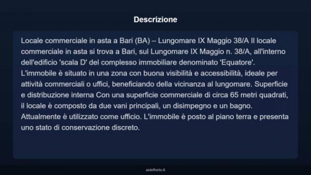 Immobile in asta di 65 m² in vendita a Bari - Foto 3