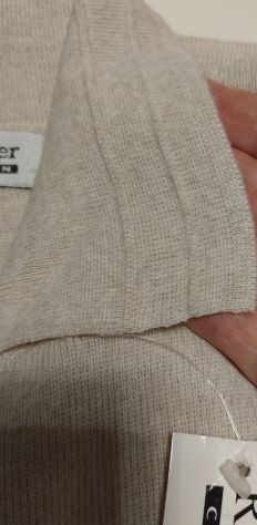 MAGLIA DA DONNA IN LANA MERINOS PANNA - Foto 6
