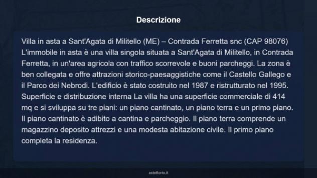Immobile in asta di 414 m² con più di 5 locali in vendita a Sant'Agata di Militello - Foto 15