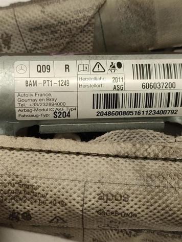 AIRBAG A TENDINA LATERALE PASSEGGERO MERCEDES Classe C S. Wagon W204 2° Serie 2048600805 606037200 (11) - Foto 2