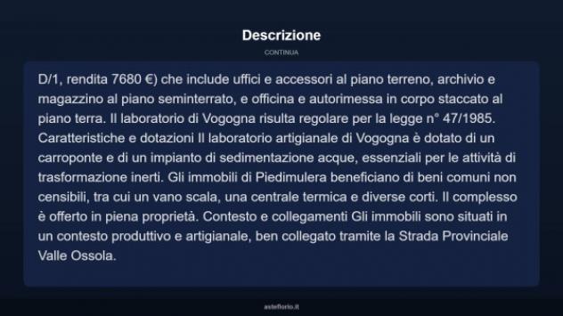 Immobile in asta di 6800 m² in vendita a Vogogna - Foto 7