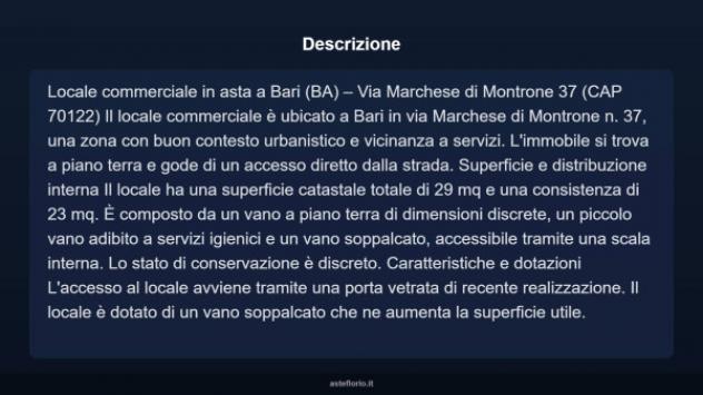 Immobile in asta di 29 m² in vendita a Bari - Foto 10