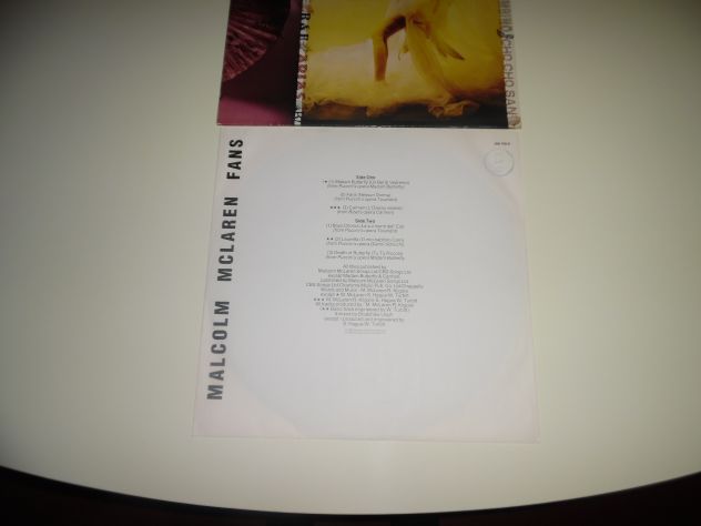 VINILE 33 GIRI RARISSIMO,IN OTTIME CONDIZIONI,COMPLETO:MALCOLM McLAREN:"FANS"(19 - Foto 5