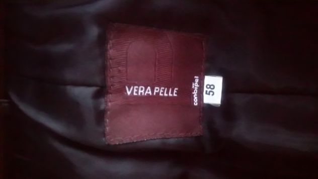 COMBIPEL -Giaccone in pelle  nera, per uomo - Foto 2