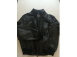 Giubbotto in pelle nera taglia 56