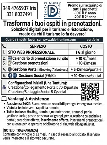 Promo sito web 1€ al giorno!