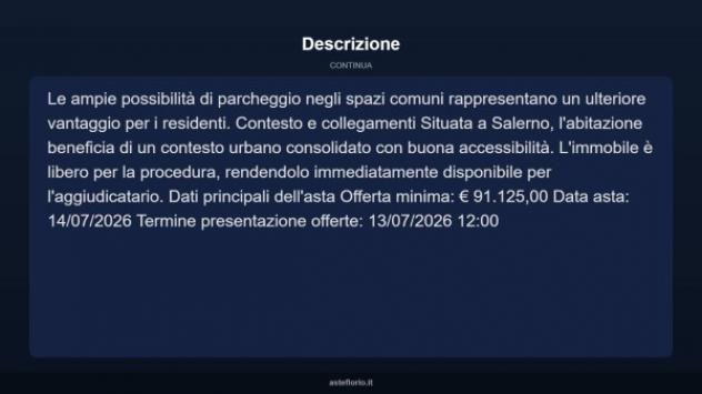Immobile in asta di 90 m² con più di 5 locali in vendita a Salerno - Foto 4