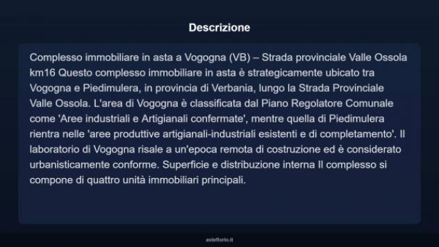 Immobile in asta di 6800 m² in vendita a Vogogna - Foto 3