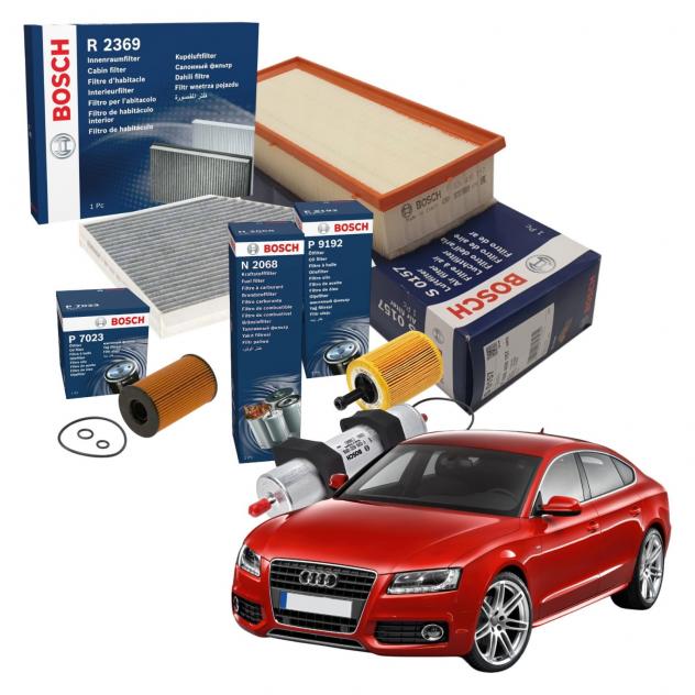 Kit Tagliando 4 Filtri Bosch Ktb016 Per Audi