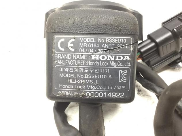 HONDA INTEGRA 700 ANTENNA CODICE CODE IMMOBILIZER 2012 JH2RC62A6CK - Foto 2