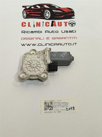 MOTORINO GONFIA CUSCINO LOMBARE ANTERIORE DESTRO MERCEDES SLK W171 2° Serie A1718200842 113989 benzina 5439 (0411) - Foto 2