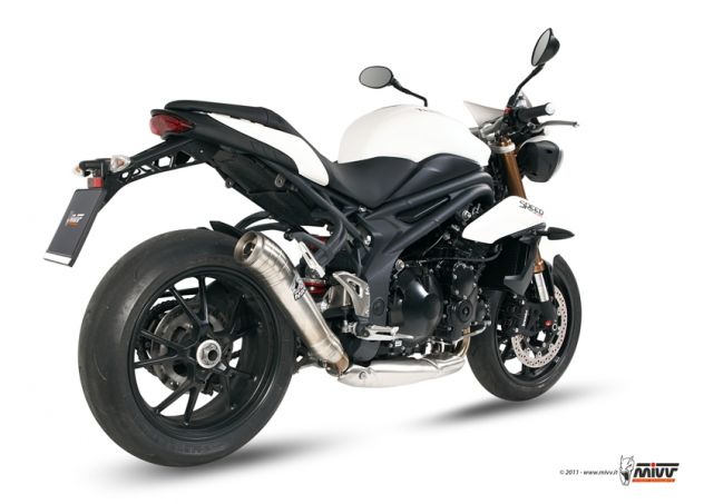 Terminale di scarico per Triumph speed triple 1050 Mivv X-M5 Gp Suono Leovince - Foto 4
