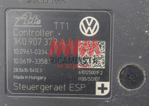 1K0 907 379 AJ Volkswagen Golf centralina gruppo pompa ABS